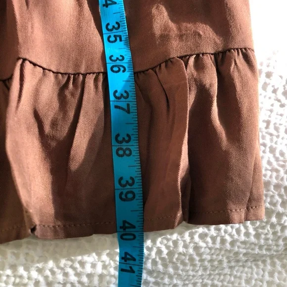 NWT Brown Maxi Skirt With Pockets - Picture 9 of 10
